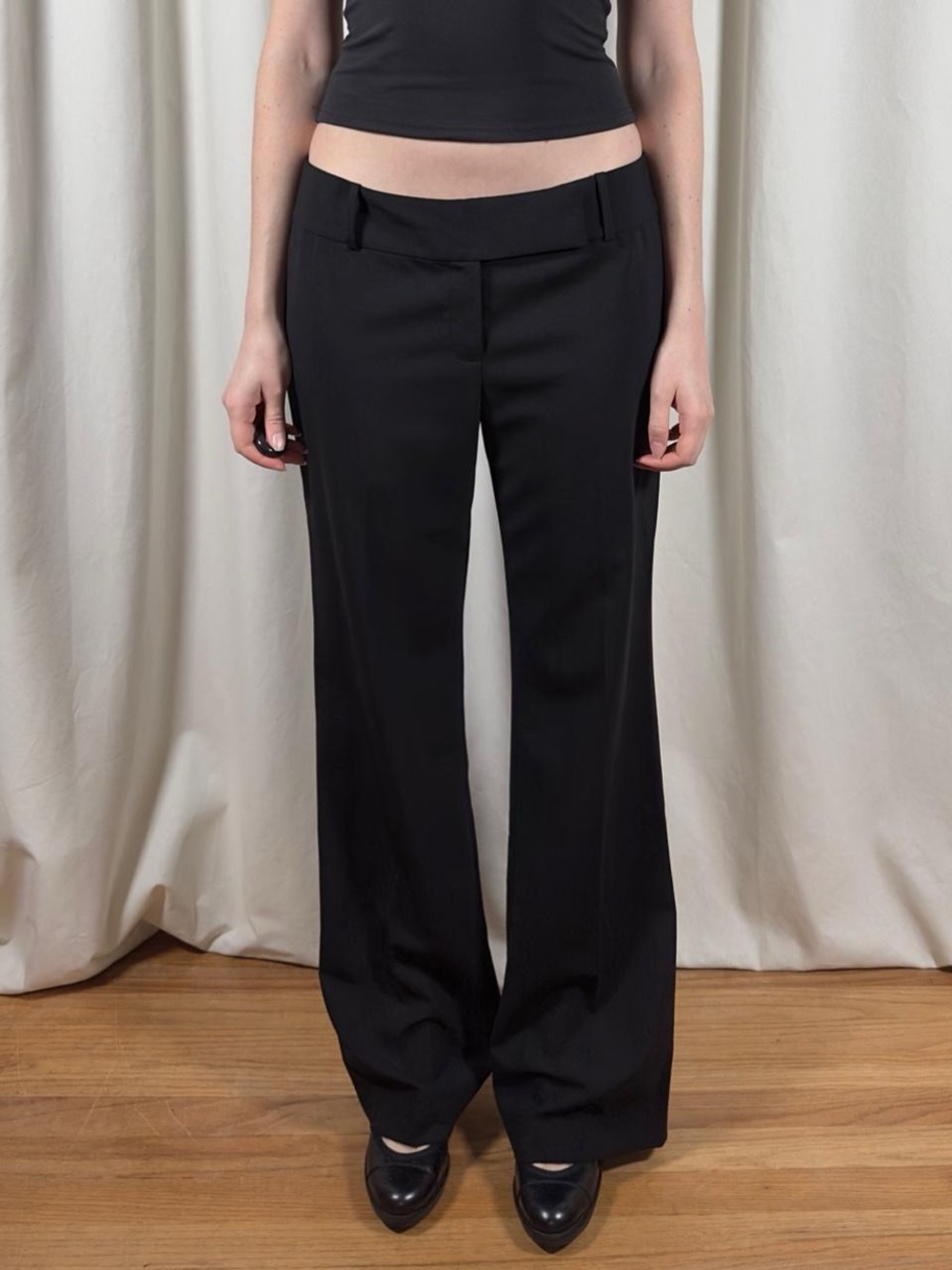Low Rise Bootcut Slacks - Picture 2 of 8